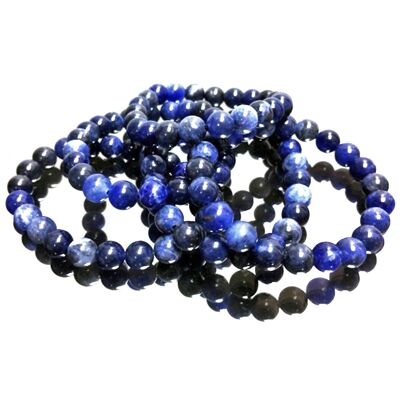 Bracelet Boules en Sodalite