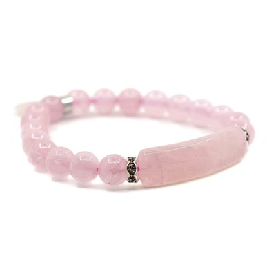 Bracelet Charme en Quartz Rose