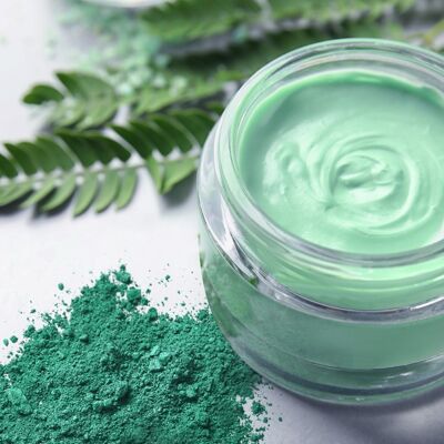 Crema viso alla malachite