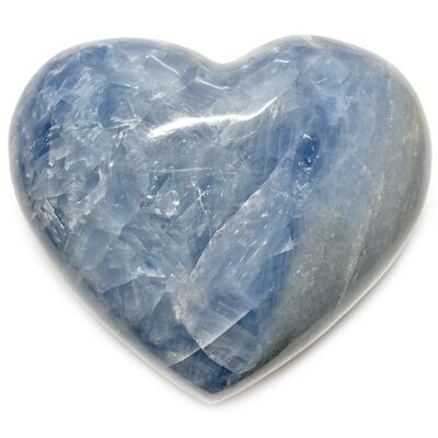 Coeur en Calcite Bleue