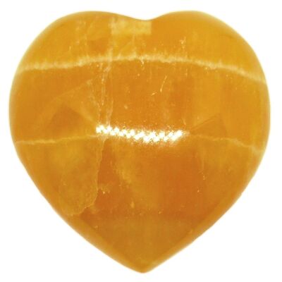 Coeur de Calcite Orange