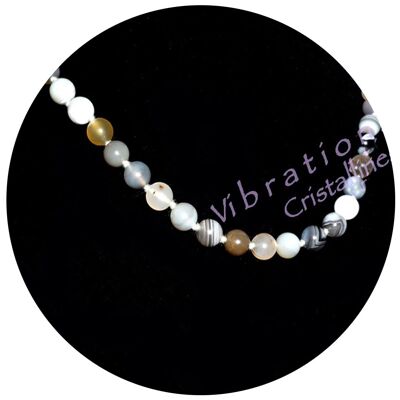 Collier Boules en Agate