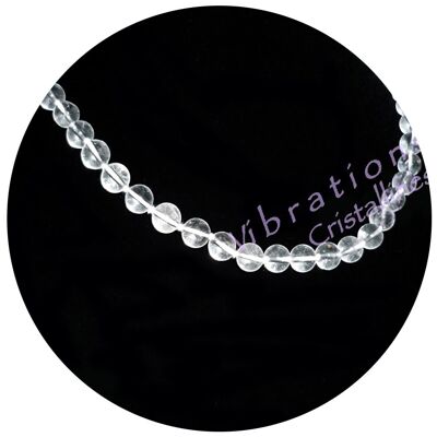 Collier Boules en Cristal de Roche