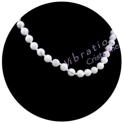 Collier Boules en Howlite