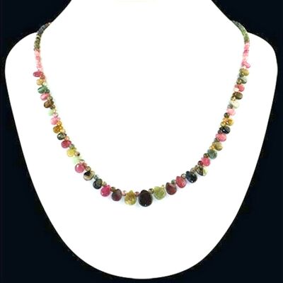 Collier en Tourmaline Multicolore