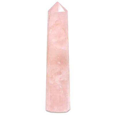 Bel Obélisque en Quartz Rose