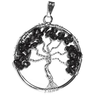 Pendentif Arbre de Vie en Tourmaline