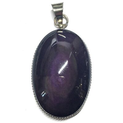 Pendentif Cabochon en Obsidienne Oeil Céleste