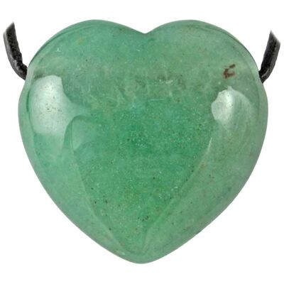 Pendentif Coeur d'Aventurine Verte