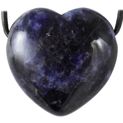 Pendentif Coeur de Sodalite