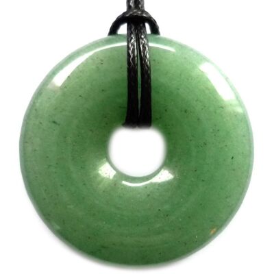 Pendentif Donut en Aventurine Verte