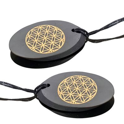 Pendentif Fleur de Vie en Shungite