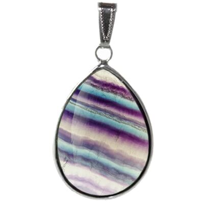 Pendentif Goutte en Fluorite