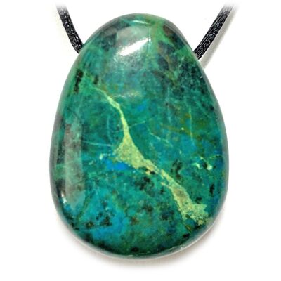 Pendentif Percé en Chrysocolle