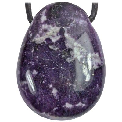 Pendentif Percé en Fluorite Violette