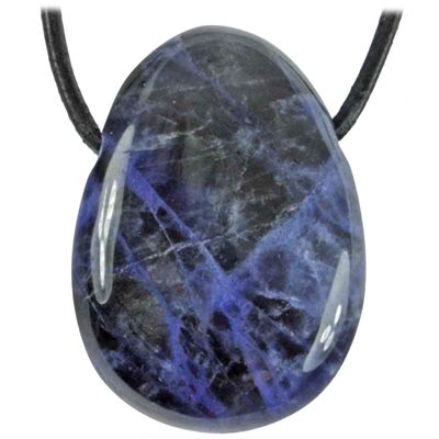 Pendentif Percé en Sodalite