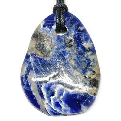 Pendentif Pétale en Sodalite