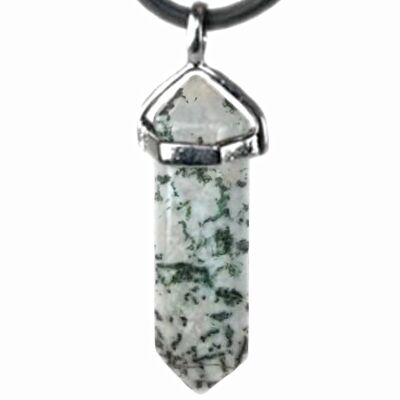 Pendentif Pointe en Agate Arbre