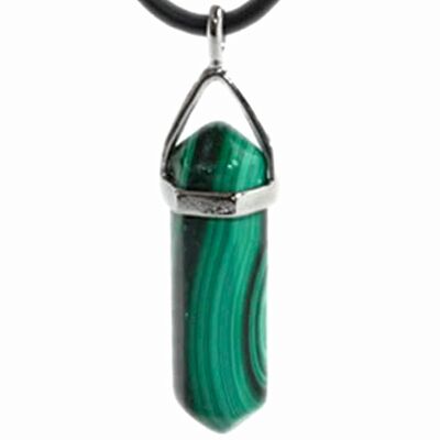 Pendentif Pointe en Malachite