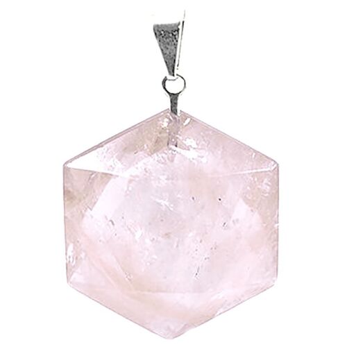 Pendentif Salomon en Quartz Rose