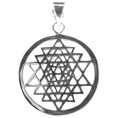 Pendentif Sri Yantra en Argent