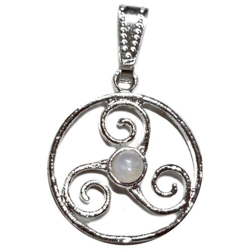 Pendentif Triskel et Pierre de Lune