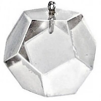 Pendule Dodécaèdre en Cristal de Roche