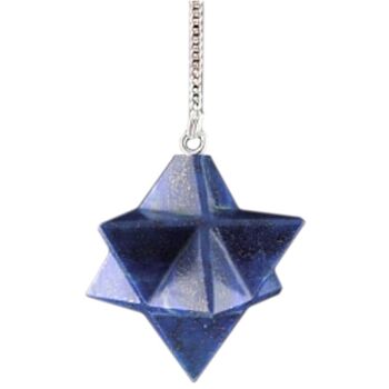 Pendule Merkaba en Lapis-Lazuli