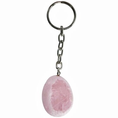 Porte-clés en Quartz Rose