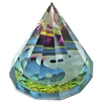 Pyramide en Cristal Yin & Yang