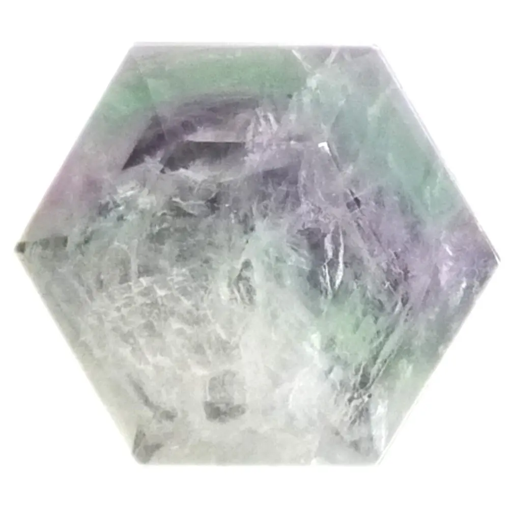 Pierre Fluorine Multicolore Naturelle Taillée En Forme De Poisson - 25.58 Carats - Inde