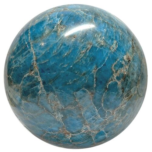 Sphère en Apatite Bleue