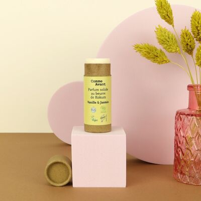 Parfum solide au beurre de Kokum - Vanille & Jasmin