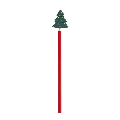 Crayon en bois LIREX motif sapin de Noël