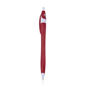 lot de 10 stylos à bille bicolores motif Noël à poussoir. 1