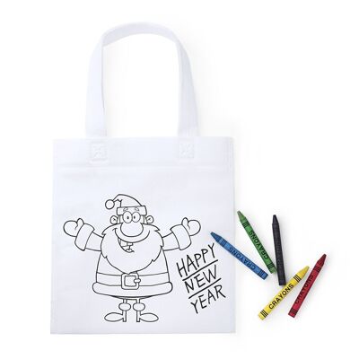 WISTICK White bag specially designed for coloring with crayons. Includes 5 crayons.