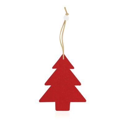 FANTASY Pack 10 uds.Figuras navideñas para colgar. Diseño árbol de navidad.