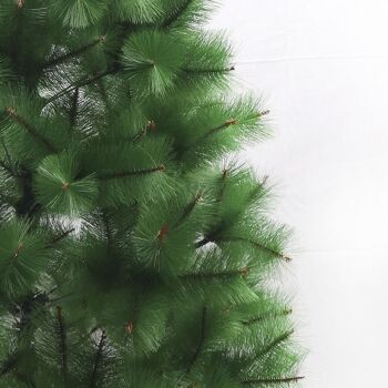 SAPIN DE NOËL EN FIBRE VERT LISSE 120CM 2