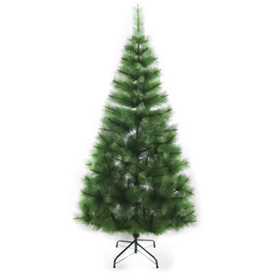 ALBERO DI NATALE VERDE LISCIO 210CM