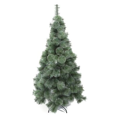 ALBERO A FOGLIA VERDE NATURALE CON NEVE 180CM