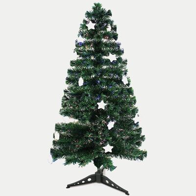 FIBER OPTIC TREE WITH STAR W/LIGHT 60CM