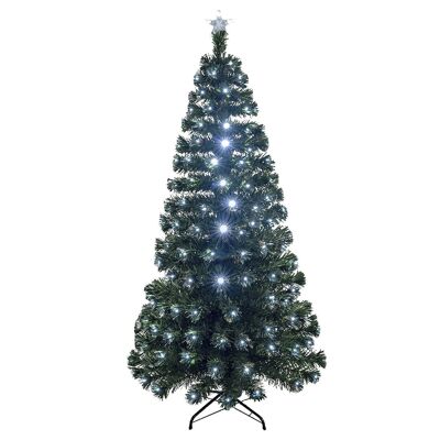 ARBRE EN FIBRE OPTIQUE VERT AVEC LUMIÈRE ET HAUT-PARLEUR BLUETOOTH 150CM