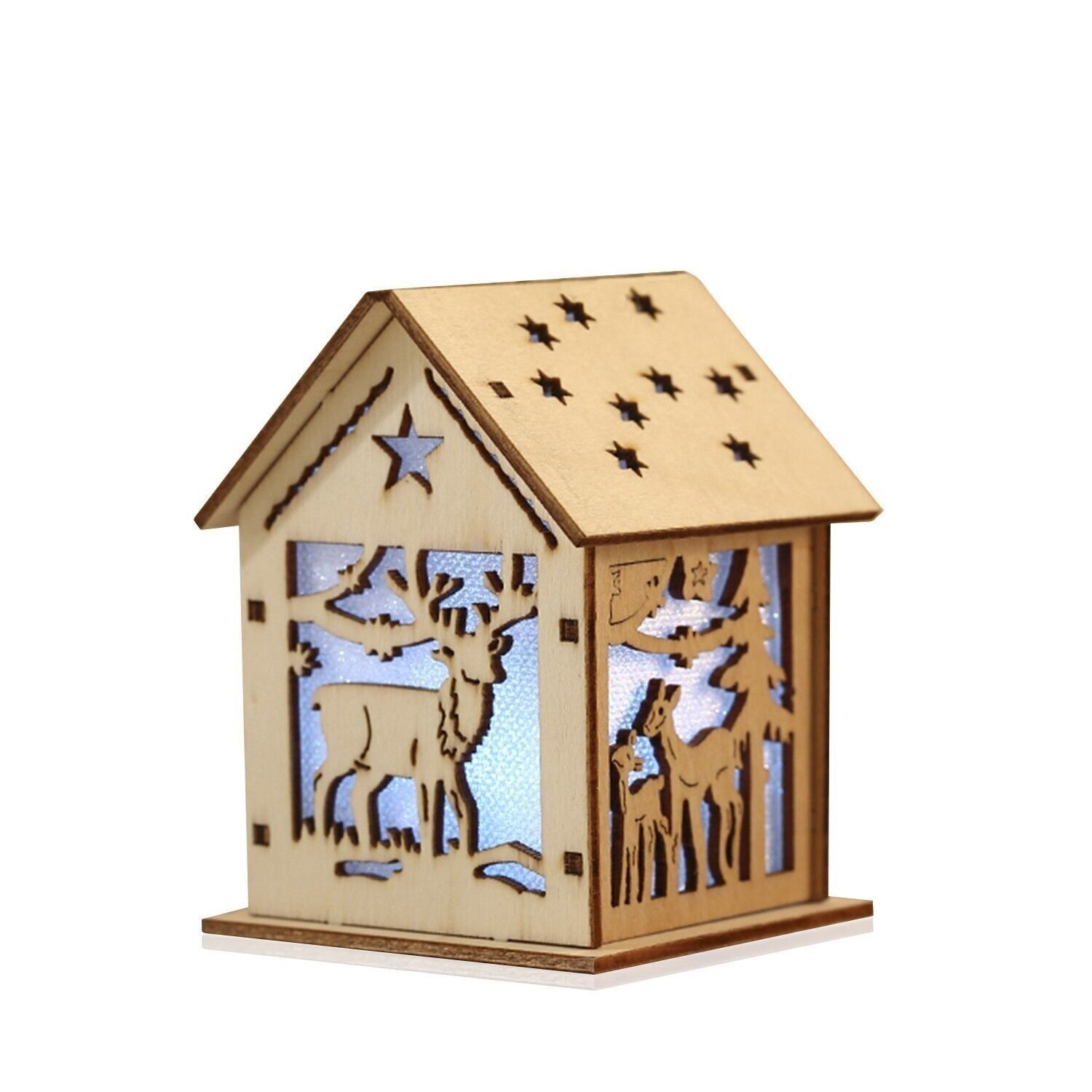 Pendentif maison renne led