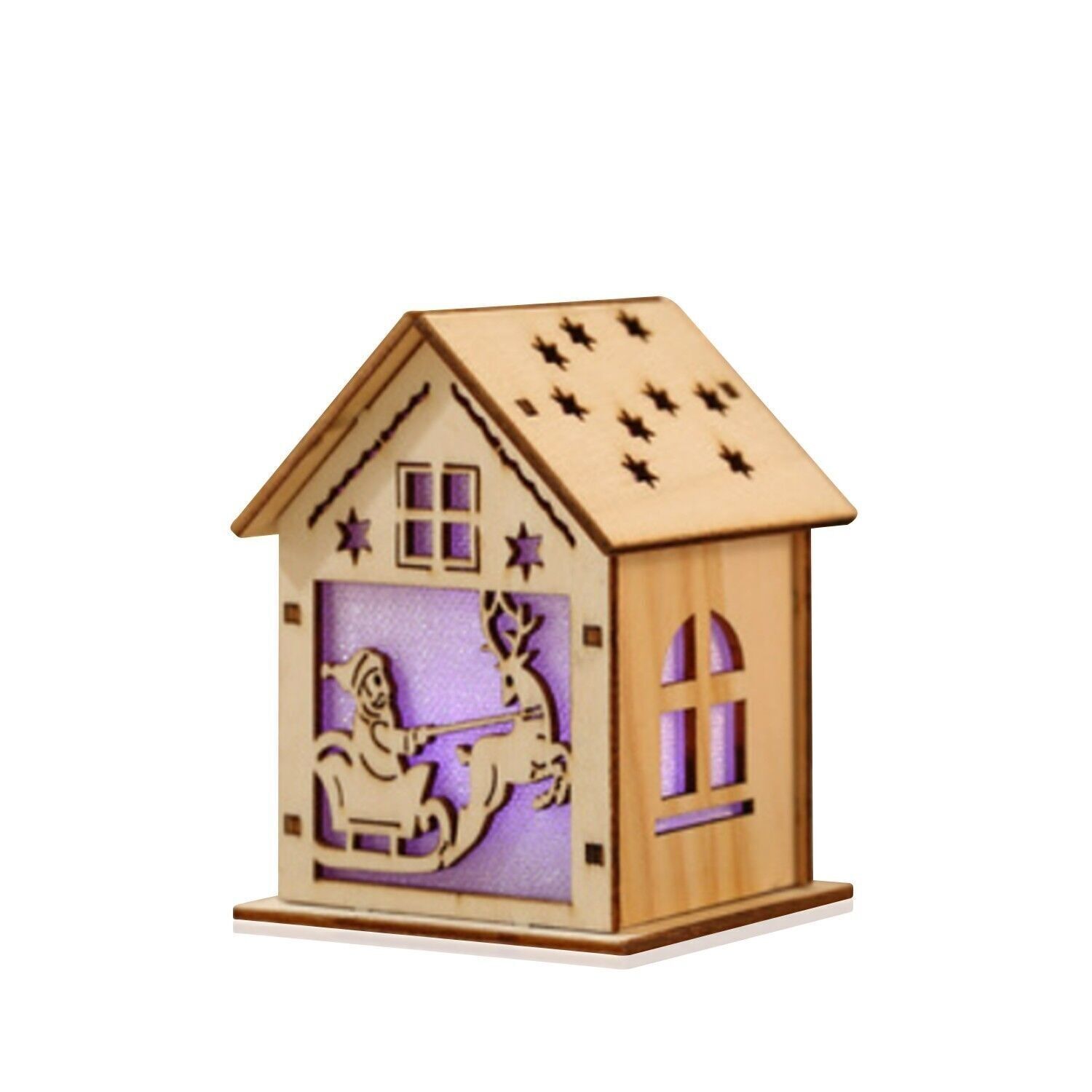 Maison suspendue led traîneau Père Noël