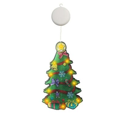 Crystal adhesive Christmas decoration with LED lights CHRISTMAS tree