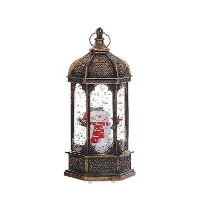 ART DECO Christmas lamp with SNOWMAN light