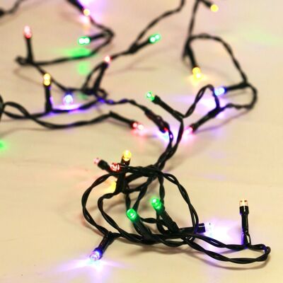 LUCES MICRO 100L LED COLORES CABLE VERDE INTERIOR IP20 31V 4.9M (24)