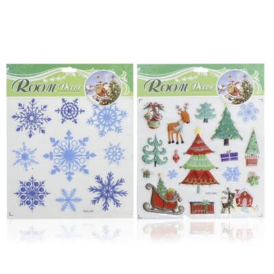 CHRISTMAS STICKER 255*145MM (120) RANDOM