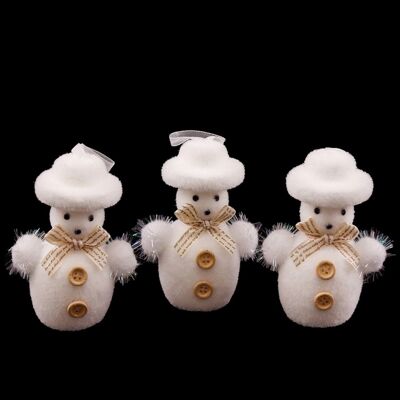 Pack de 3 bonhommes de neige en mousse.