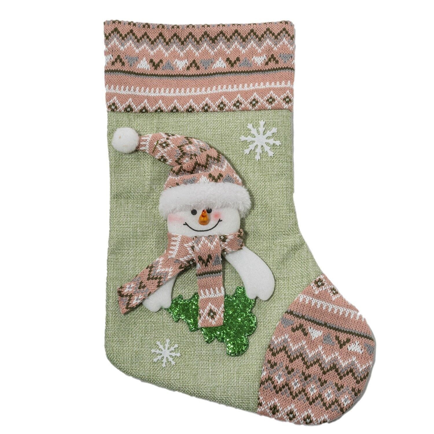 Christmas stocking with hanger.